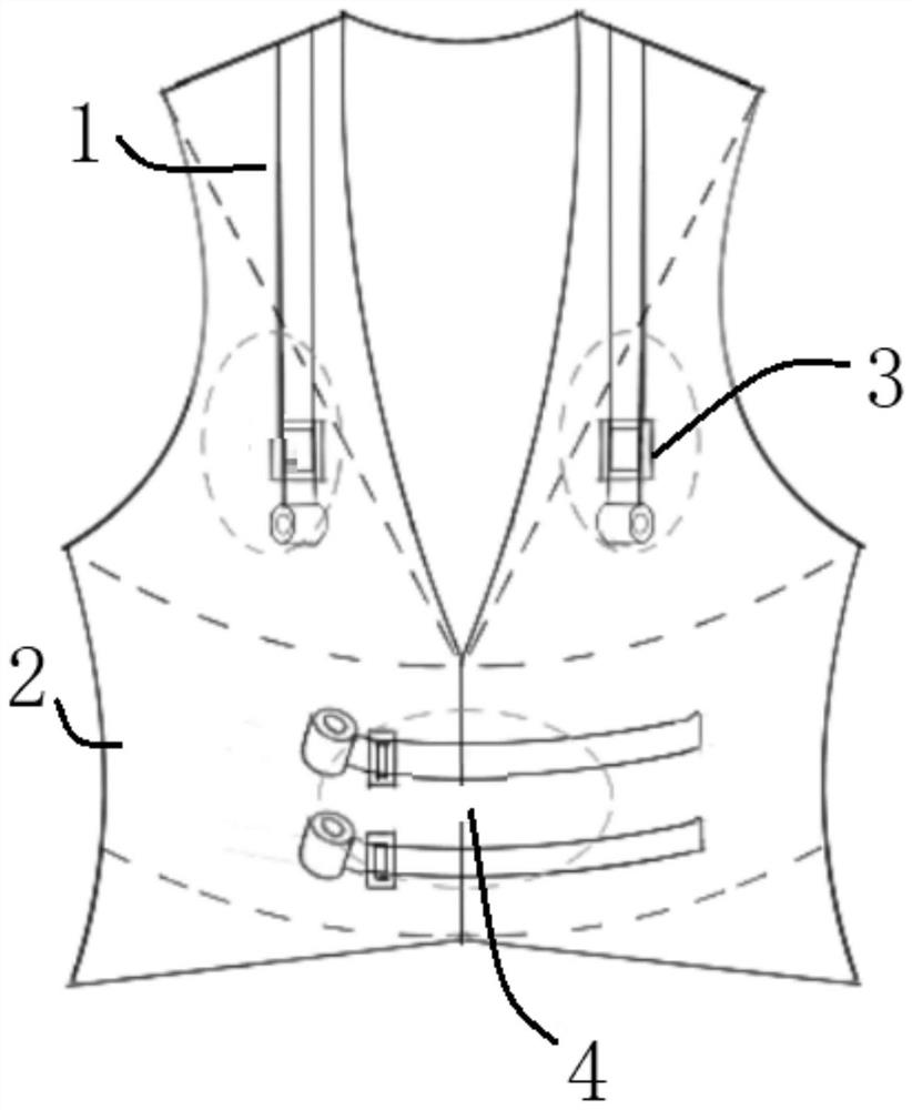 Big data feedback-based chest and abdomen processing device for breathing assistance