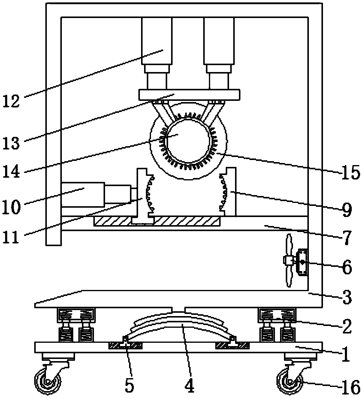 Pipe cutting and processing device