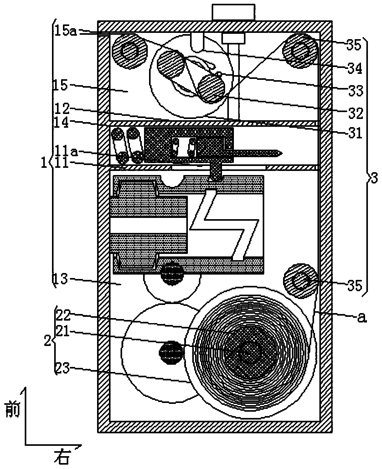 Using method of transfusion port wound warning adhesive tape treatment device in oncology department