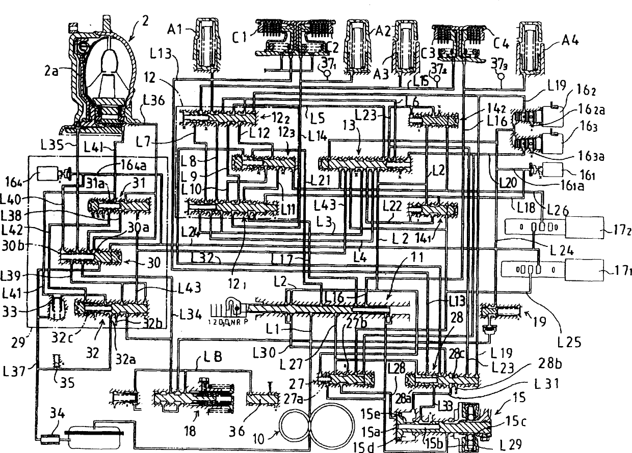 Control apparatus for hydraulically operated vehicular transmission