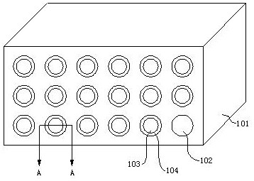 Filling type battery exhaust device