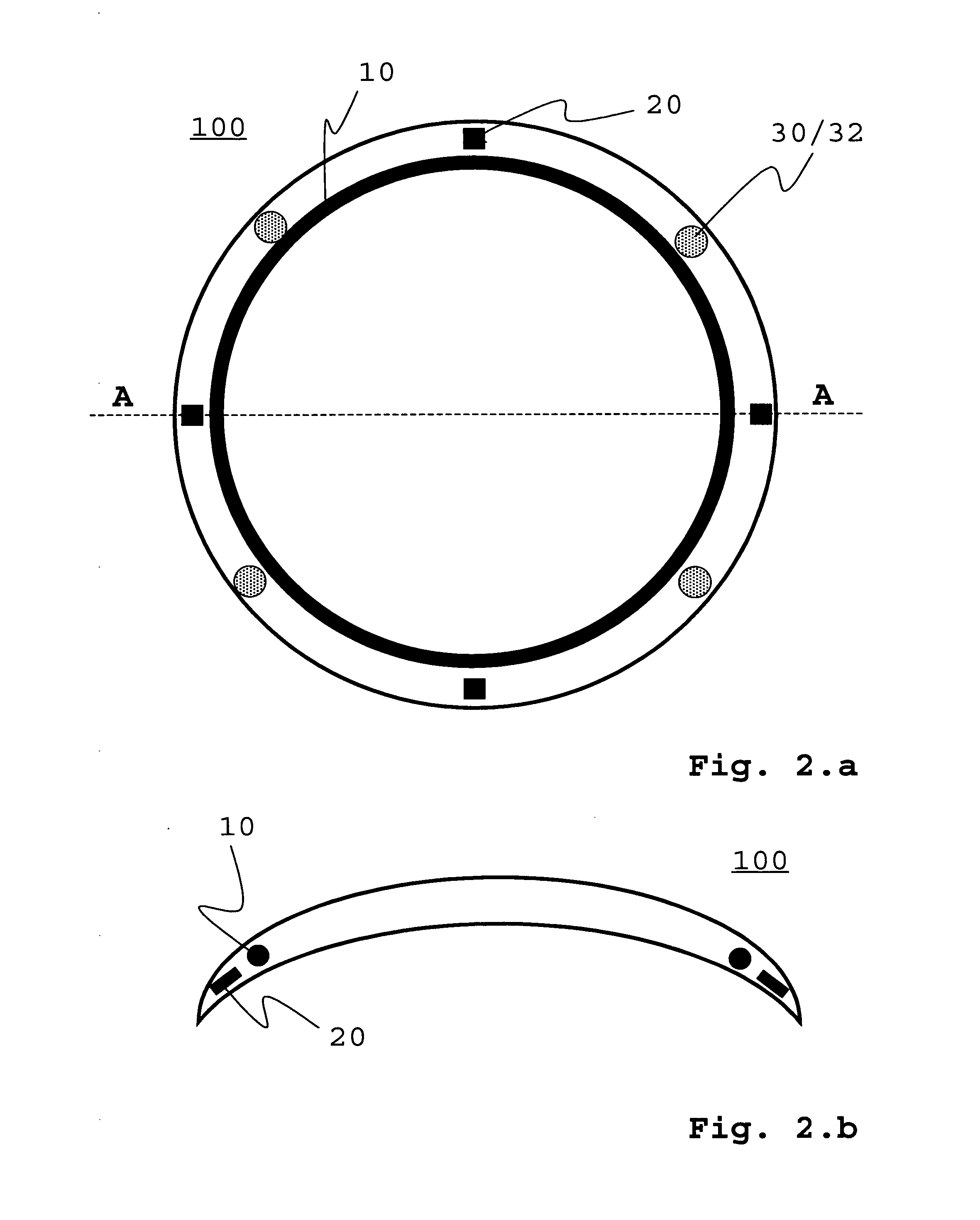 Lens with variable refraction power for the human eye