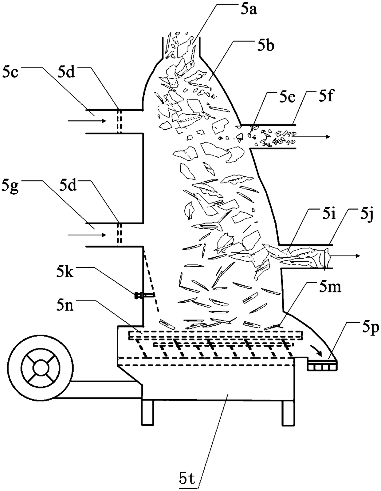 A high-efficiency vertical air separation equipment and its application process