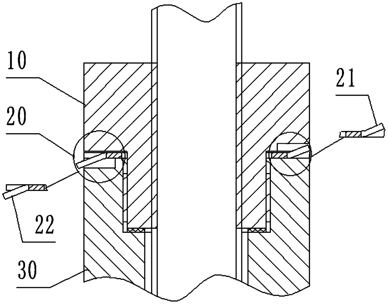 a stop structure