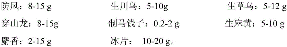 Chinese herbal medicine composition for treating rheumatic arthritis