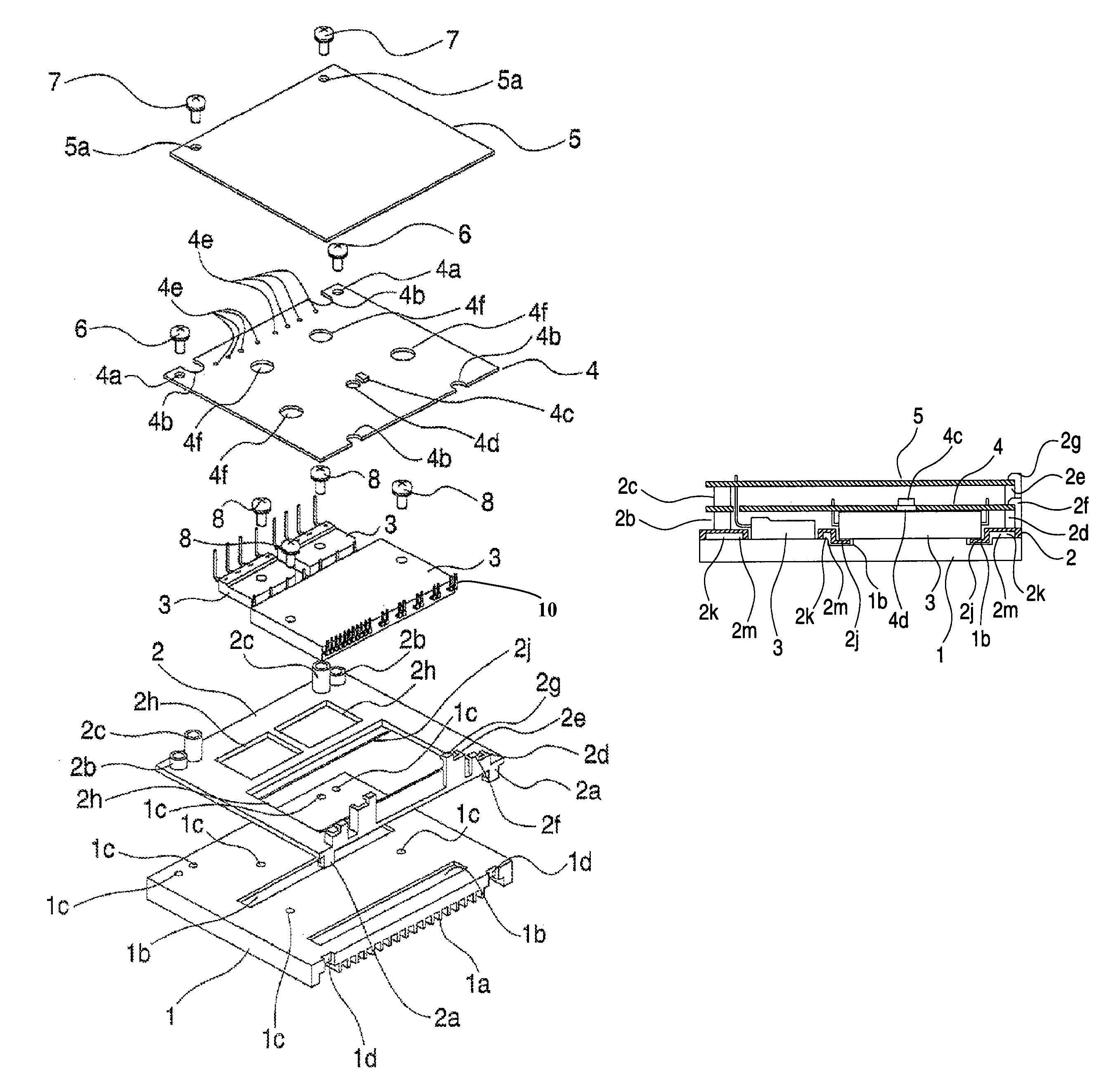 Motor control apparatus and method of assembling motor control apparatus