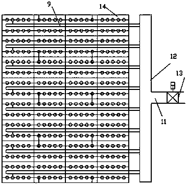 Single-tube-bundle split solid heat accumulation heat exchanger