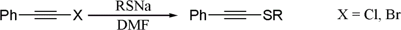 One-pot synthesis method of alkyne thioether