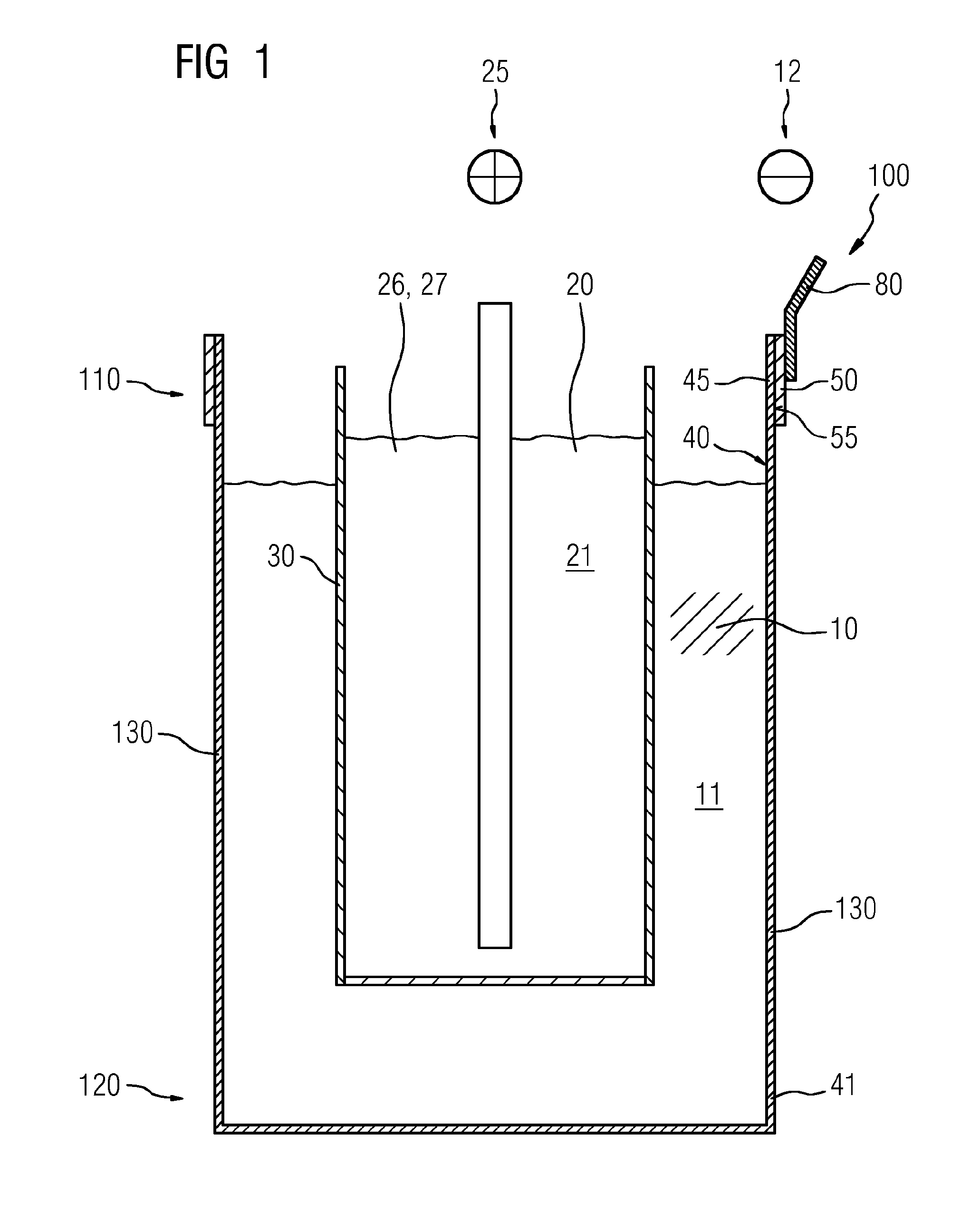 Electrochemical storage device having improved electrical conduction properties