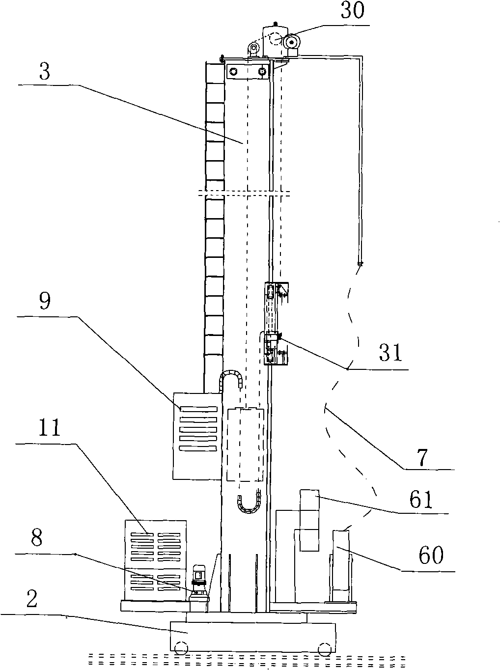 Double arc four wire automatic arc-submerging welder and manufacture method thereof