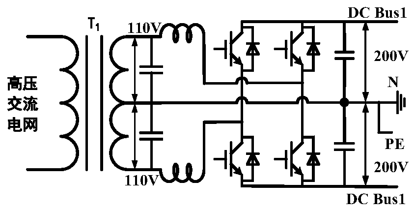 A kind of ac/dc converter based on multiplexing inductor