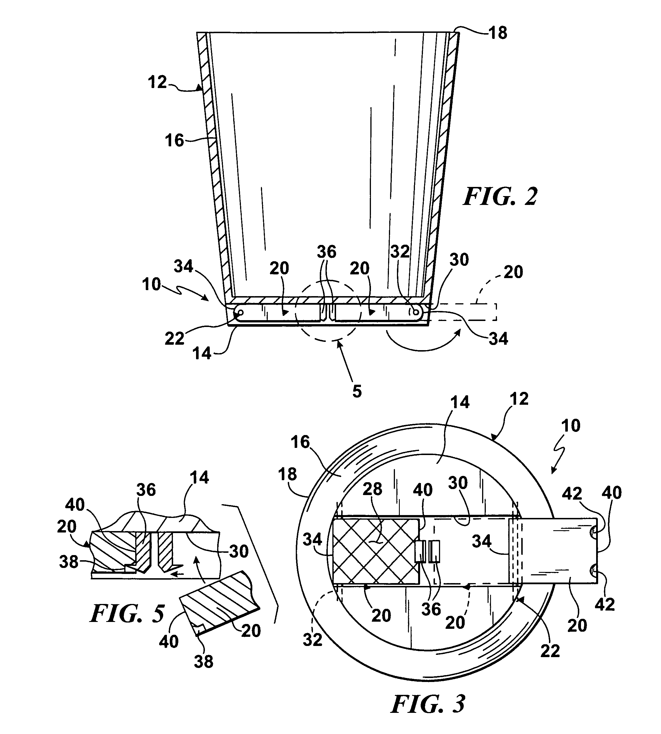 Apparatus for holding a stackable bucket in place when mixing materials therein