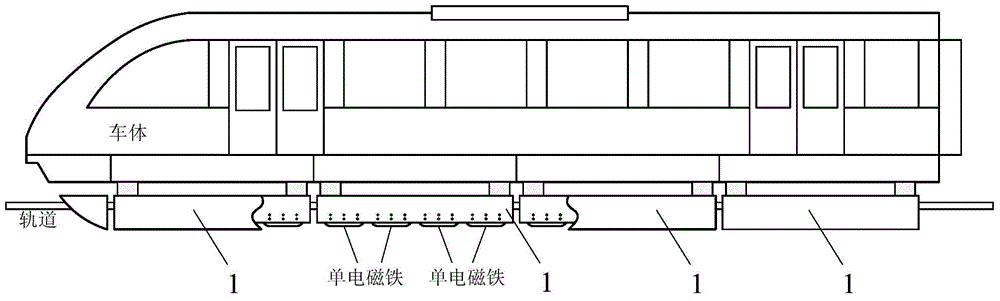 Suspension control method of electromagnetic constant conduct low-speed magnetic-levitation train