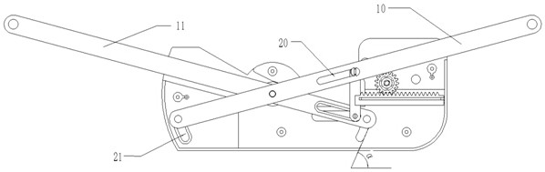 An air conditioner panel movement device