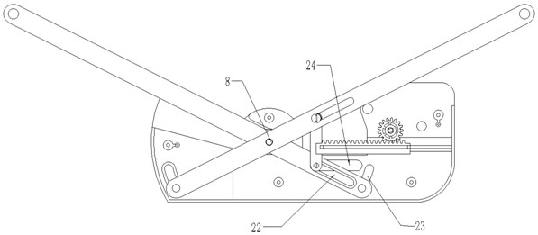 An air conditioner panel movement device