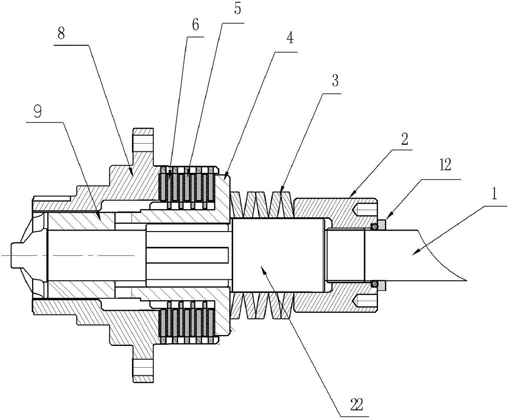 Friction plate type self-adapting automatic separation driving assembly of inner rotor motor of electric motor cycle