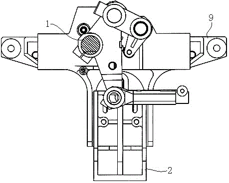 Measuring device for dynamic position of rear beam