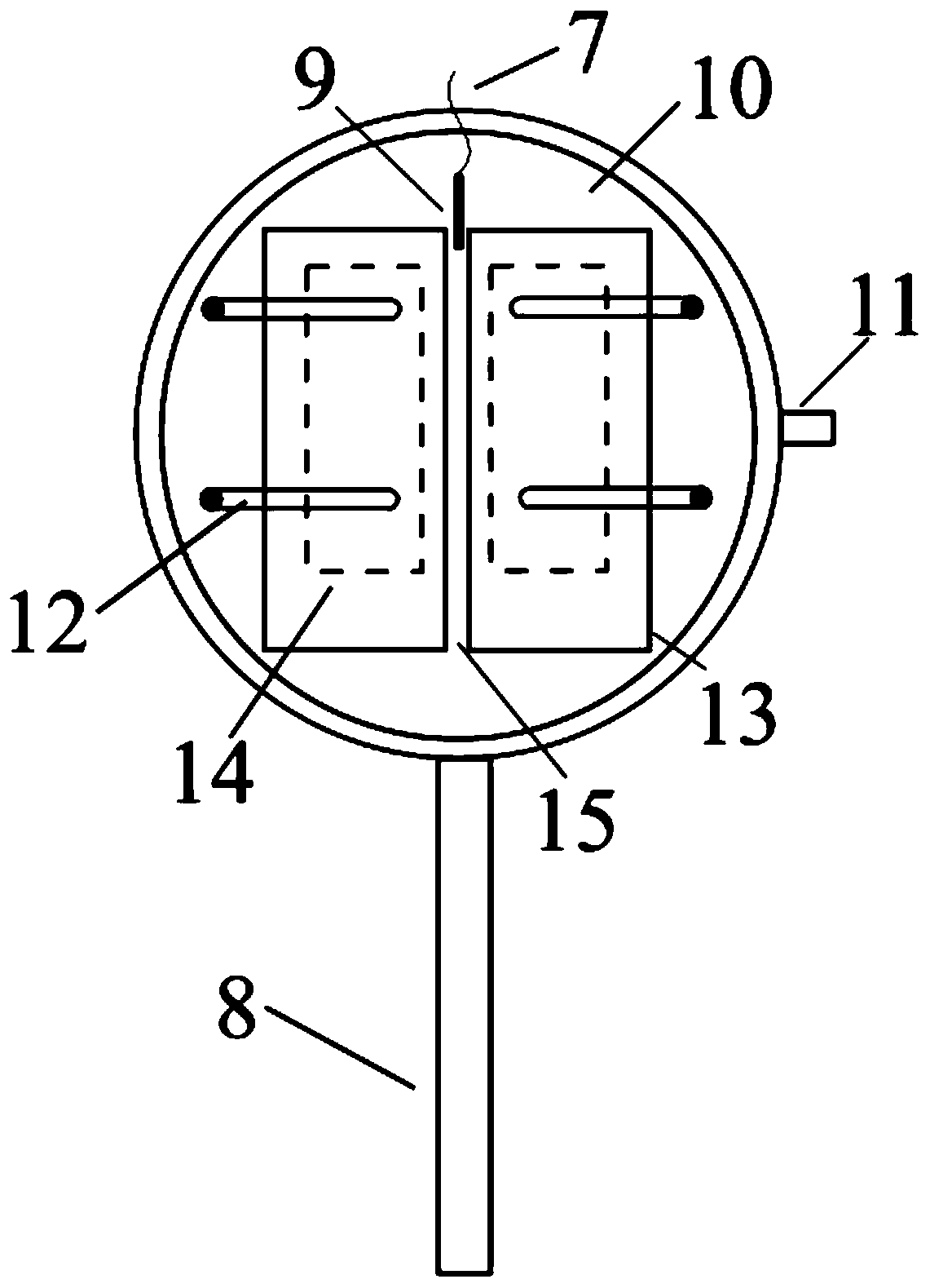 Device and method for quickly measuring dynamic contact angle of liquid drop