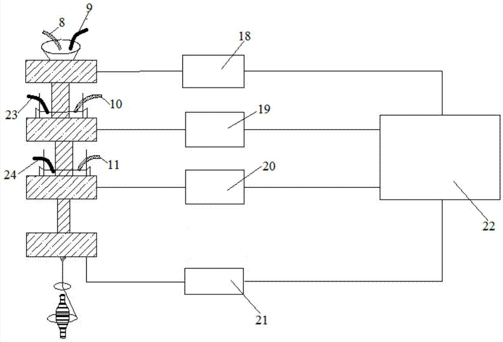 Multi-moire-color blended yarn and production device and method thereof