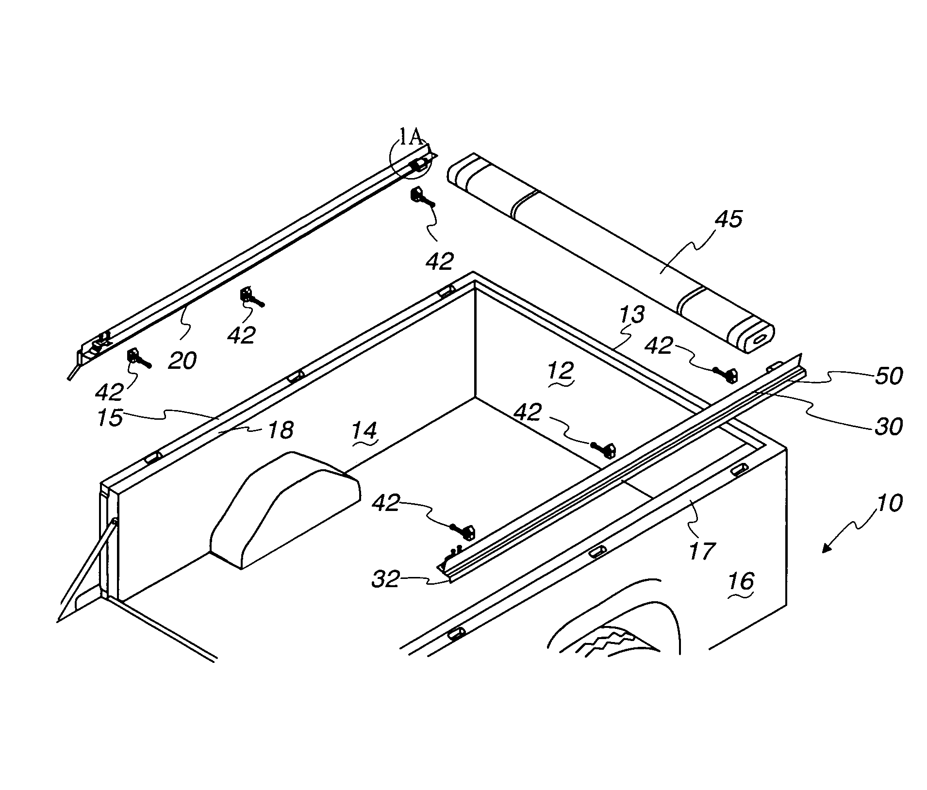 Cover system for truck box