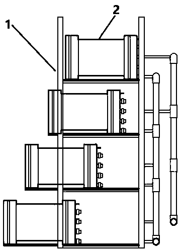 Spiral roll type electric desalted water treatment system and operation method