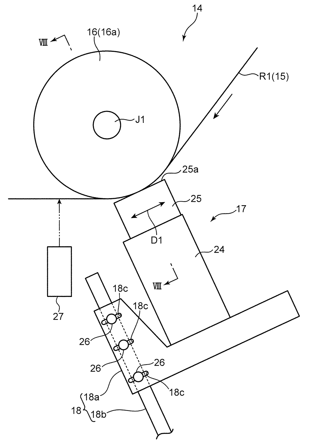 Method for producing disposable worn article and welding device used in same
