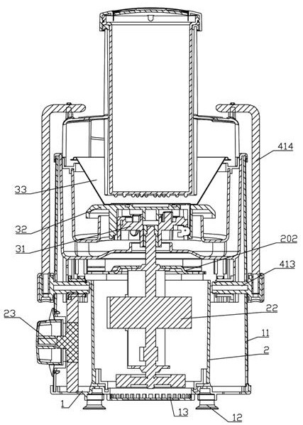 Intelligent juicer capable of shortening juice oxidation time and rapidly extracting juice