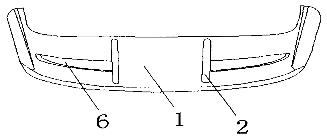 Double-section type automobile spoiler