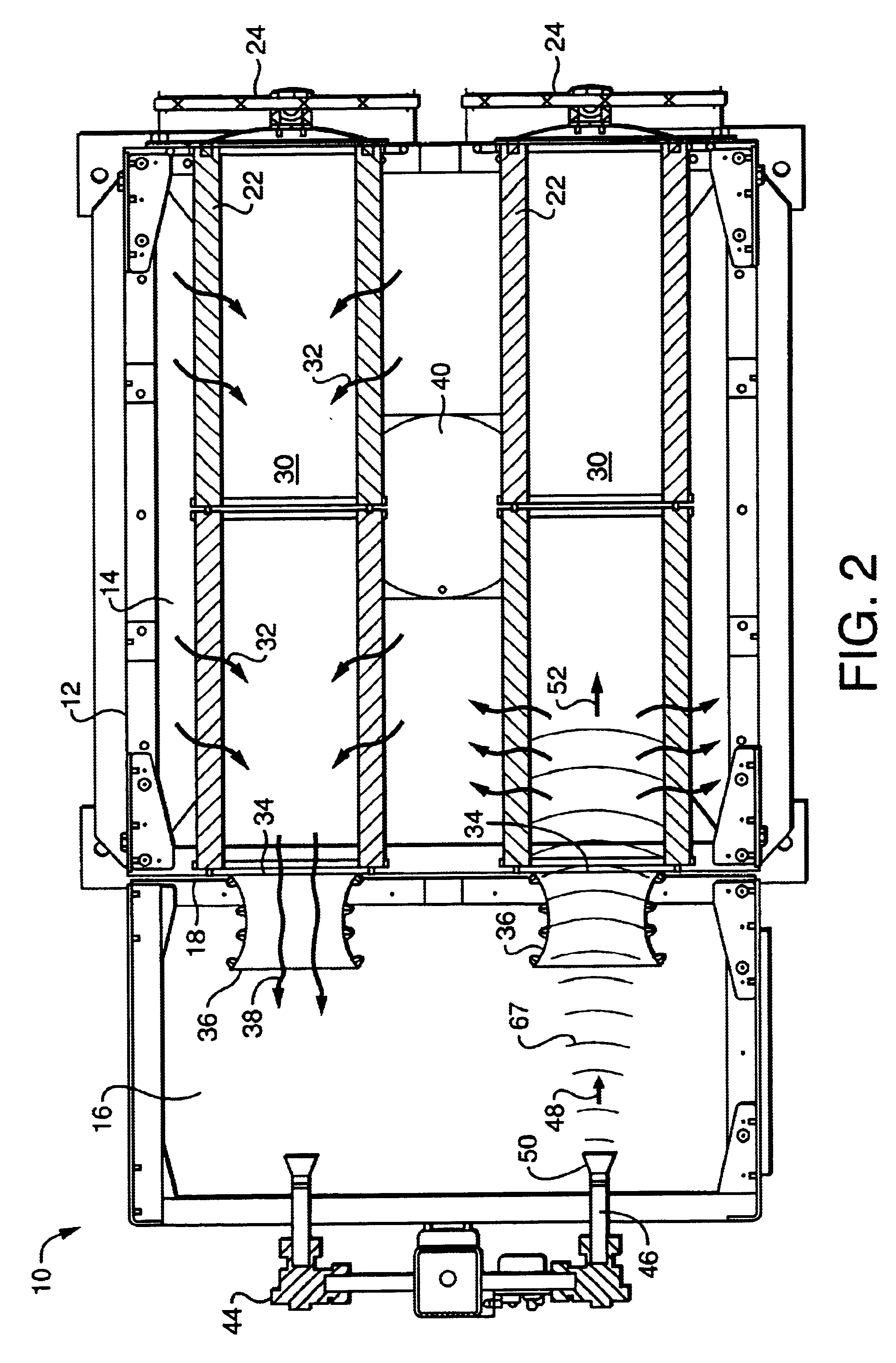 Apparatus and method for cleaning an air filter unit
