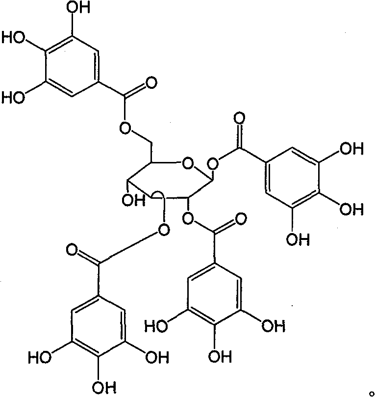 New use of polyhydroxy galloyl-beta-D-glucose derivatives