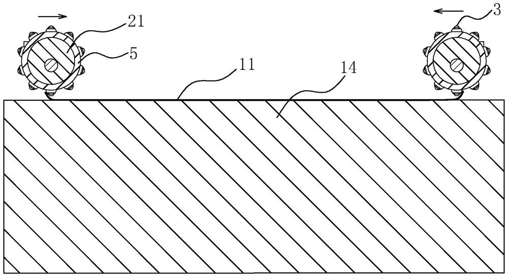 Cloth winding device and cloth winding method