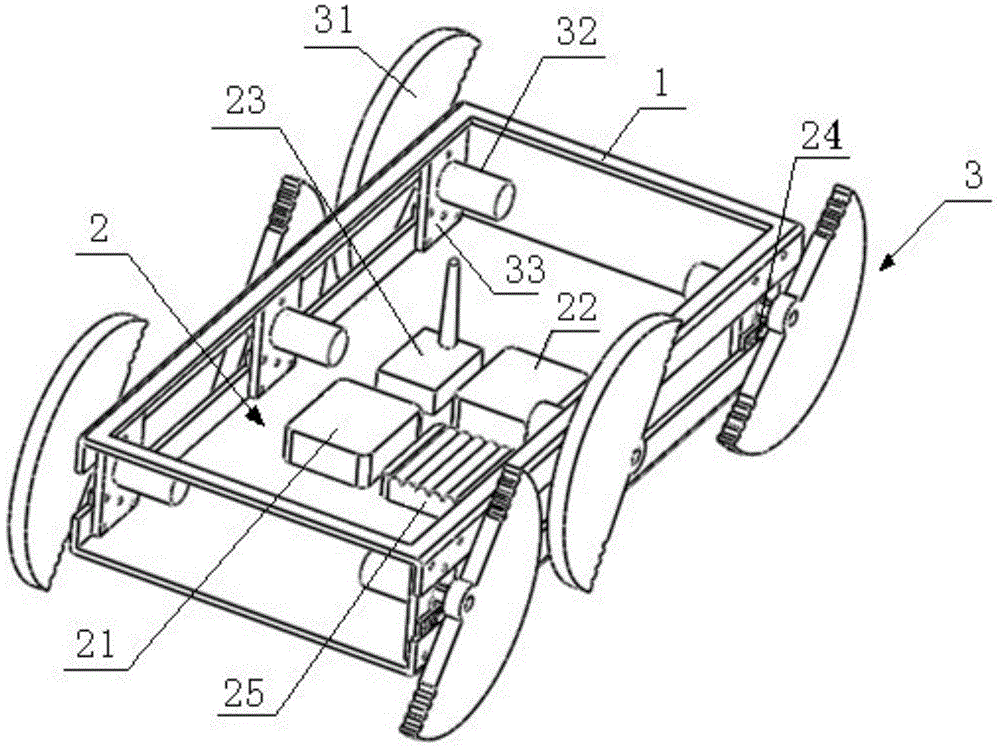 Semi-wheel type robot