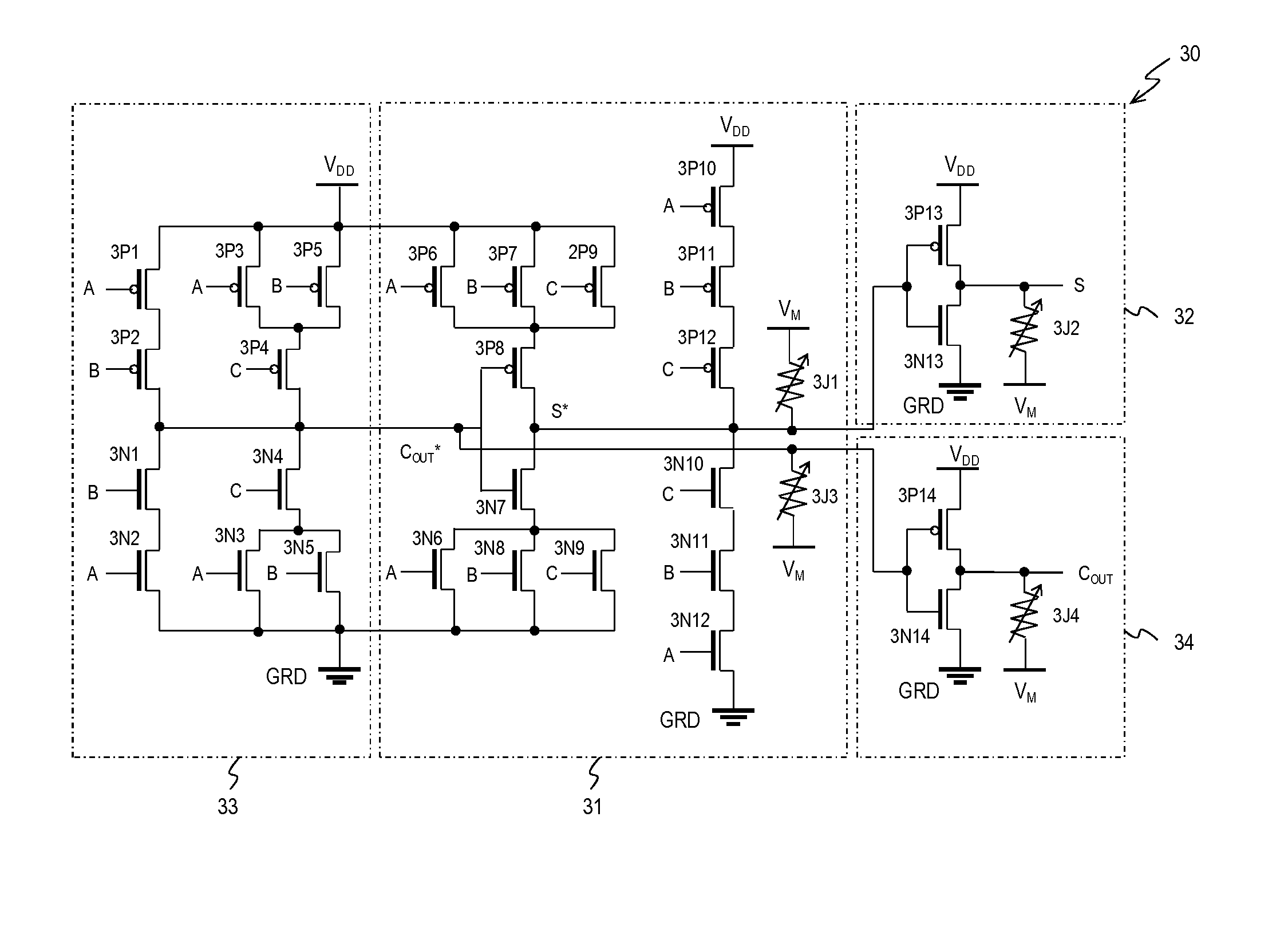 Nonvolatile full adder circuit