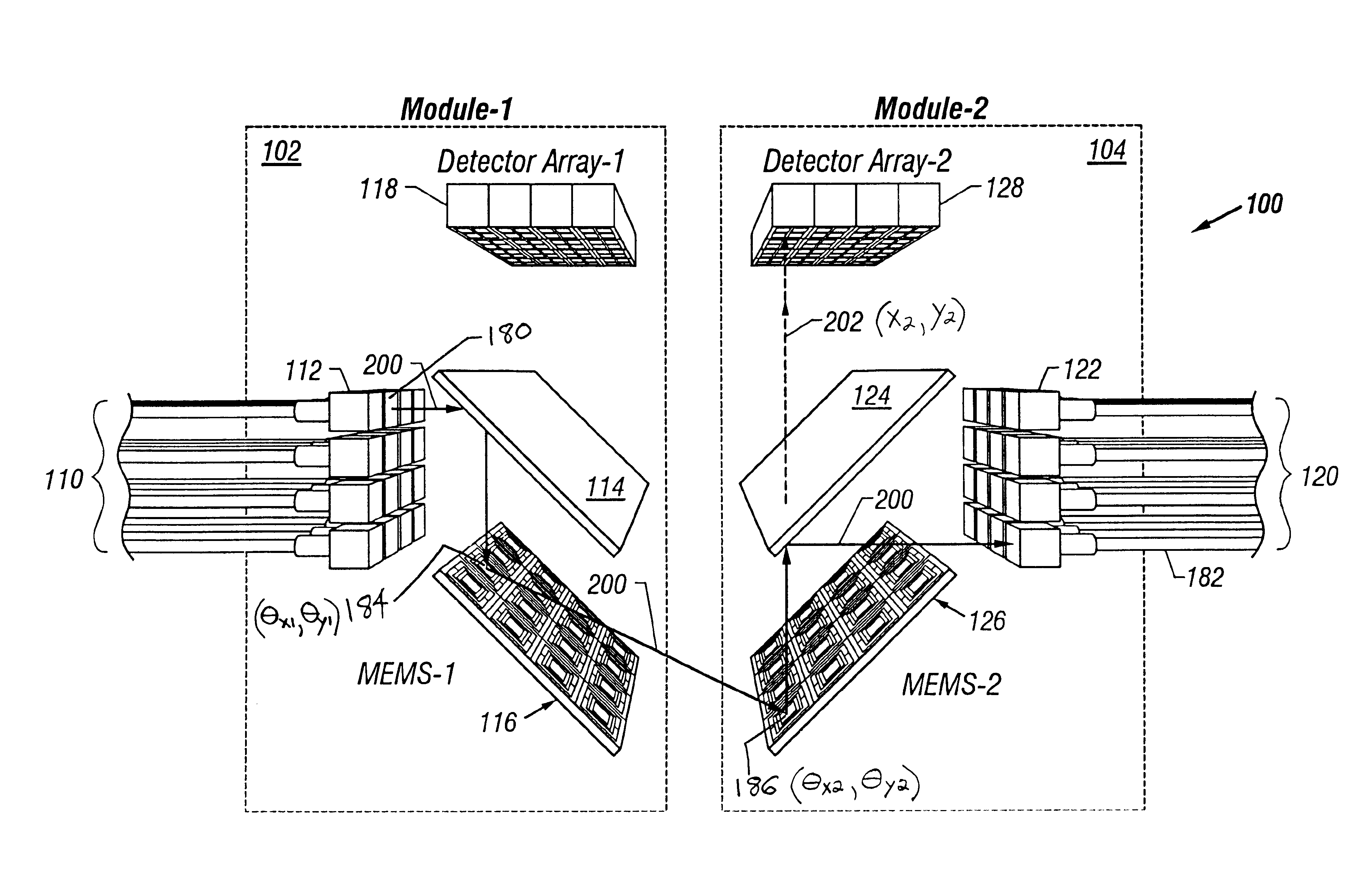 Modular three-dimensional optical switch