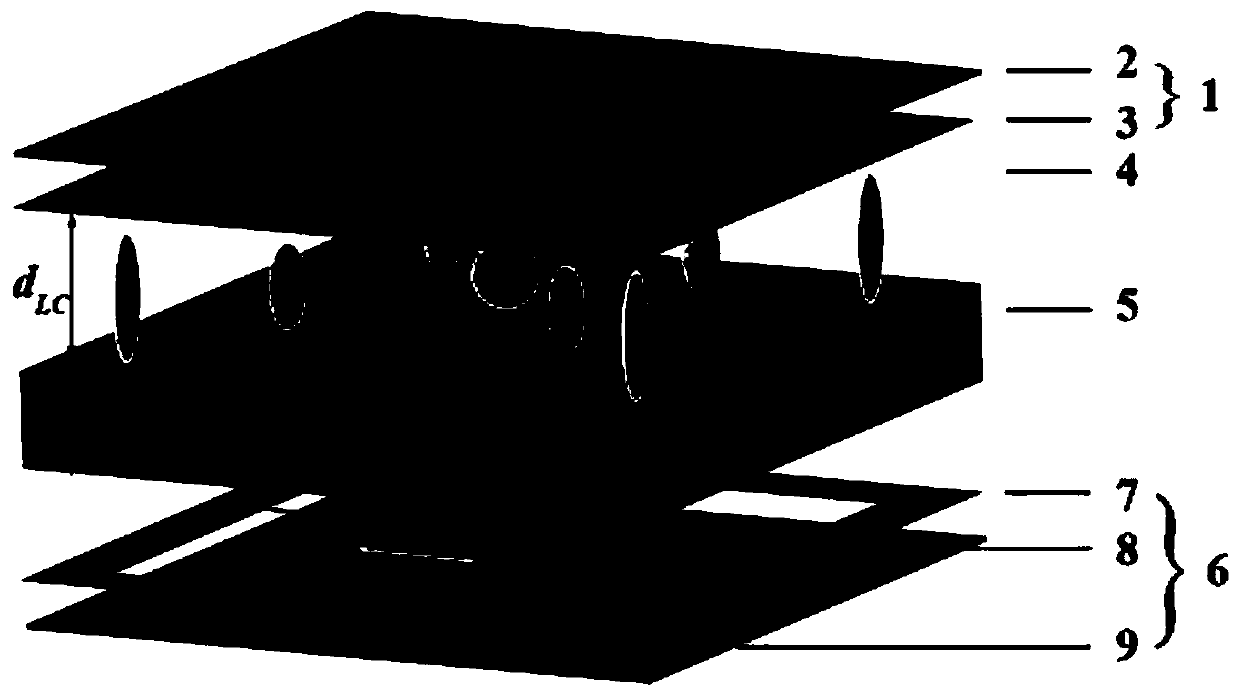 A blue-phase liquid crystal lens array with nested square ring electrodes