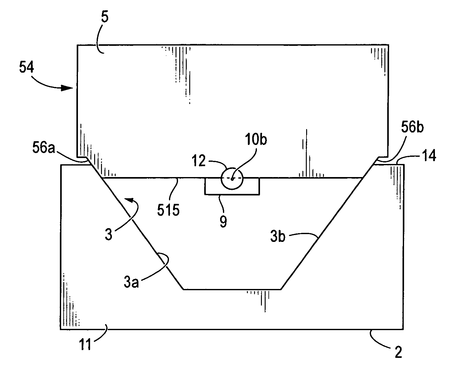 Optical bench having V-groove for aligning optical components