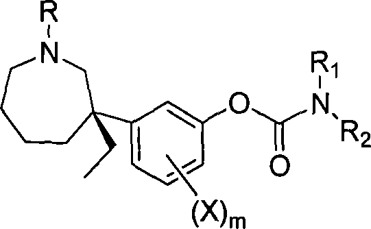 (-)-meptazinol carbamate derivative and/or its salt and their prepn and use
