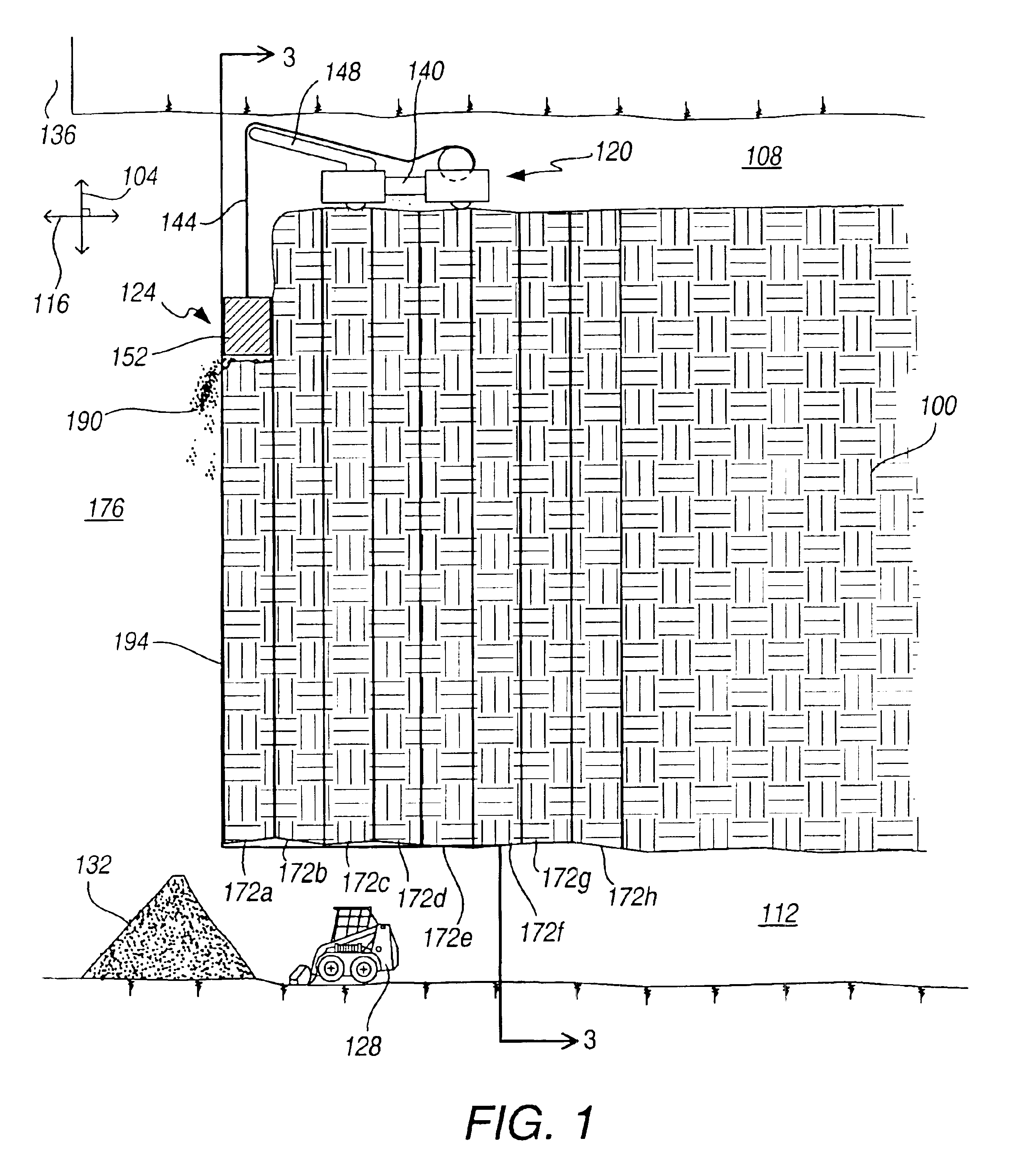 Mining method for steeply dipping ore bodies