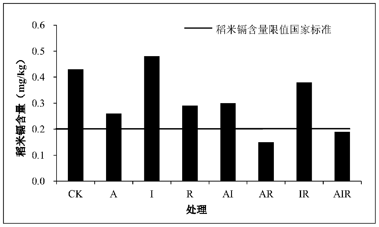 Safe utilization method for cadmium and arsenic combined pollution rice fields