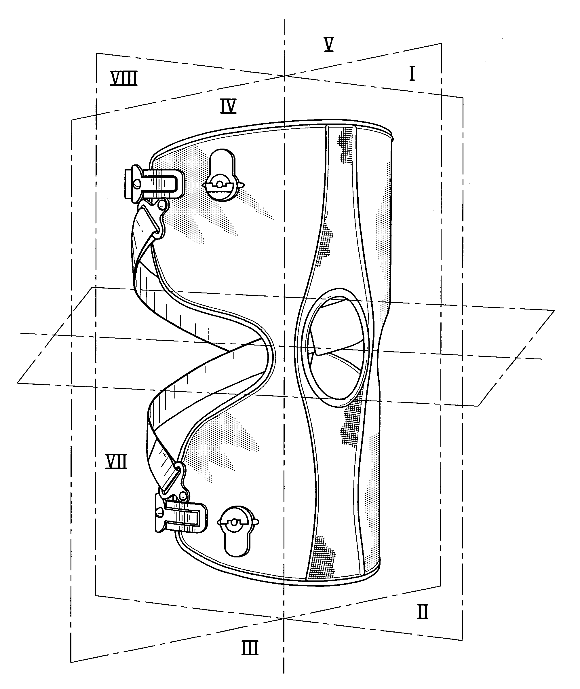 Knee brace and method for securing the same