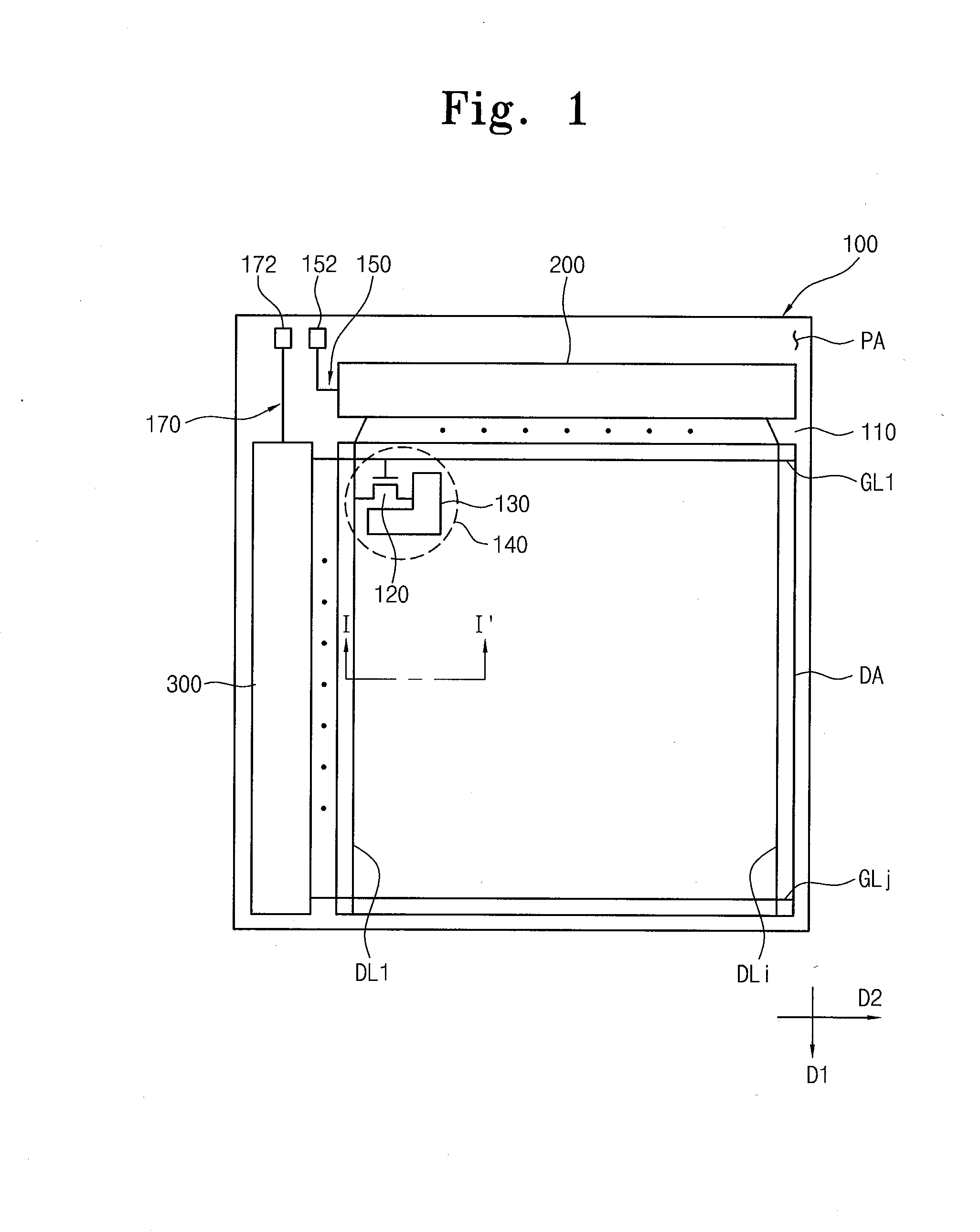Array substrate for liquid crystal display and method of testing