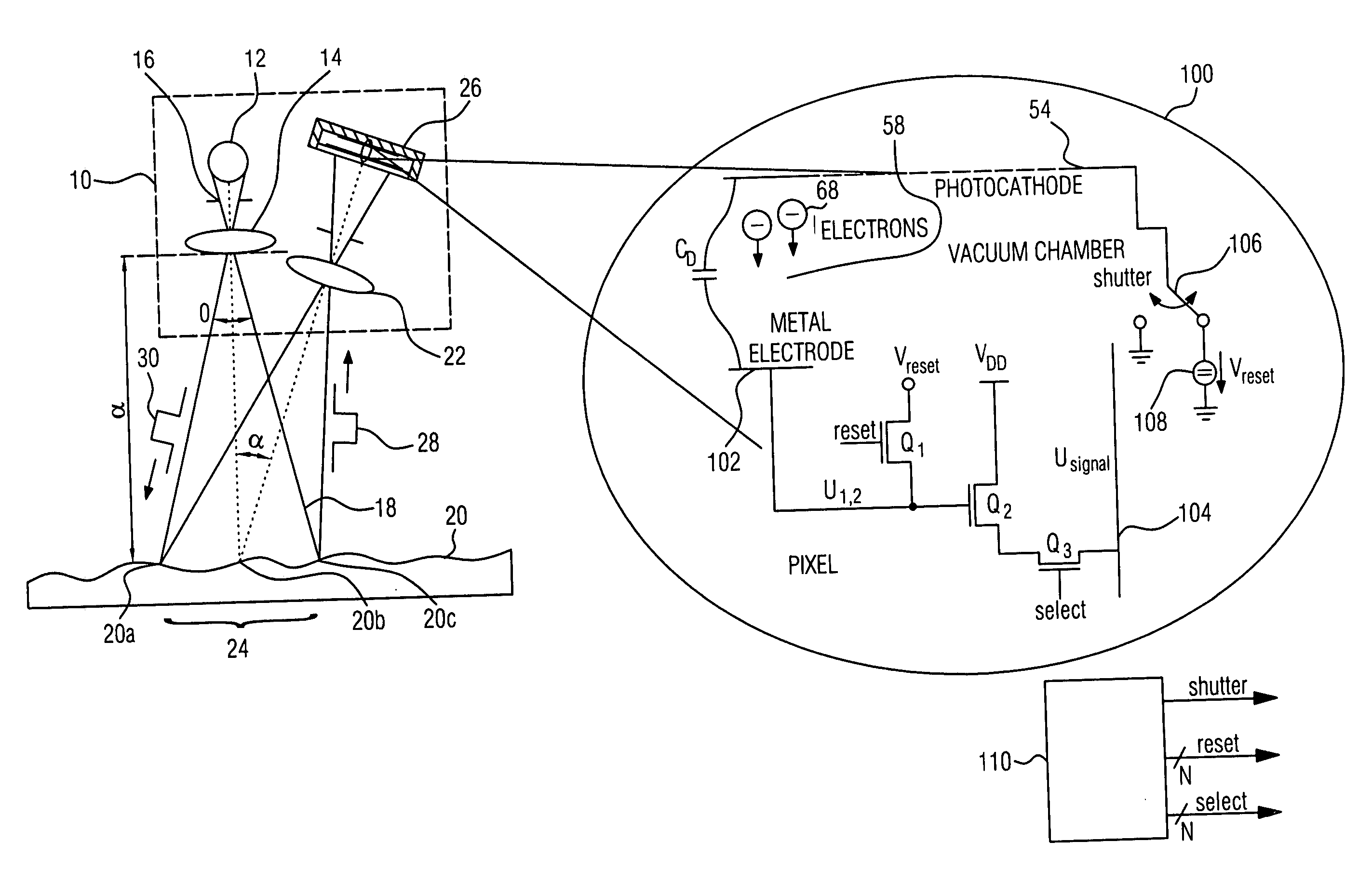 Distance sensor and method for detecting a distance