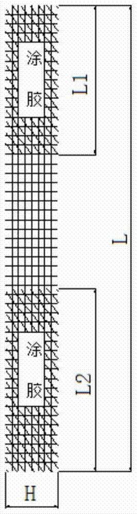 A method for testing the breaking strength of glass fiber products