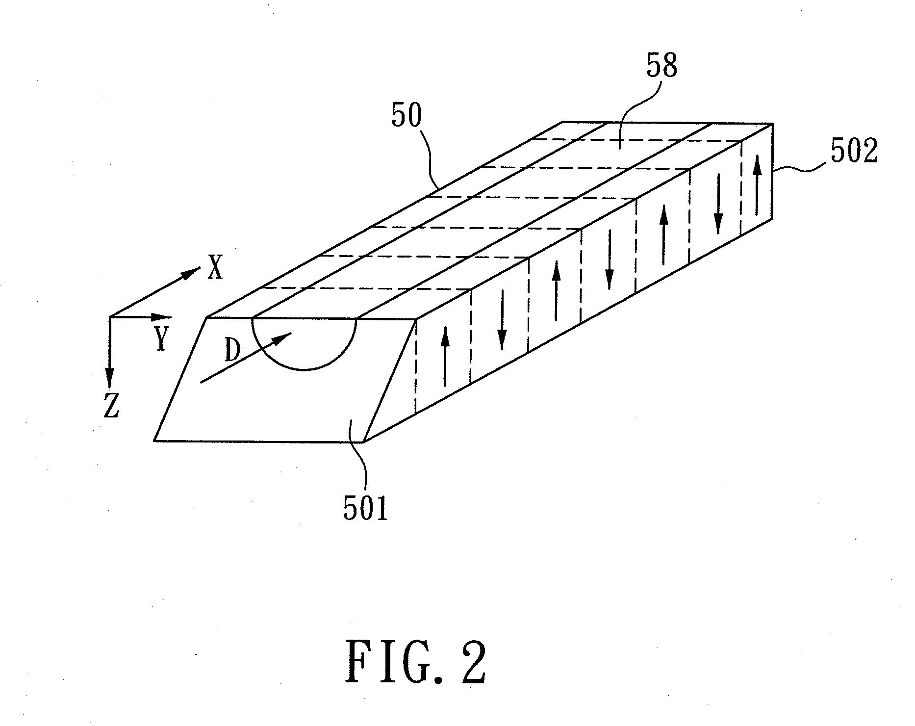 Quasi-Phase Matched Optical Waveguide for Preventing Back Conversion