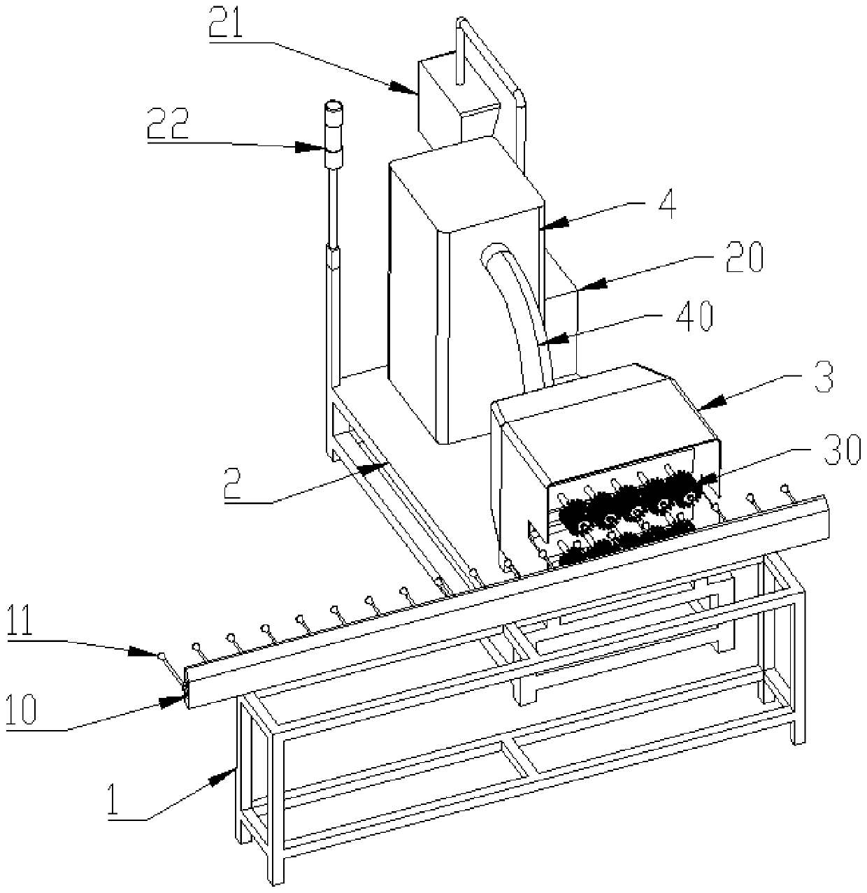 Automatic chain cleaning device