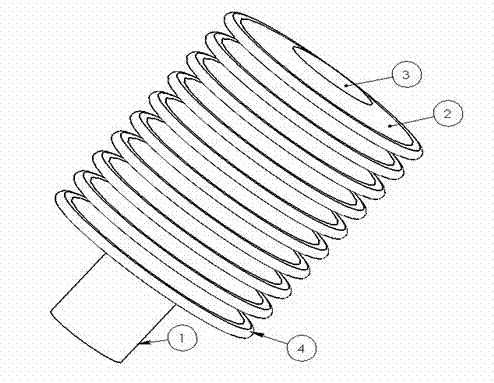 Self anti-deformation flushable air cleaner