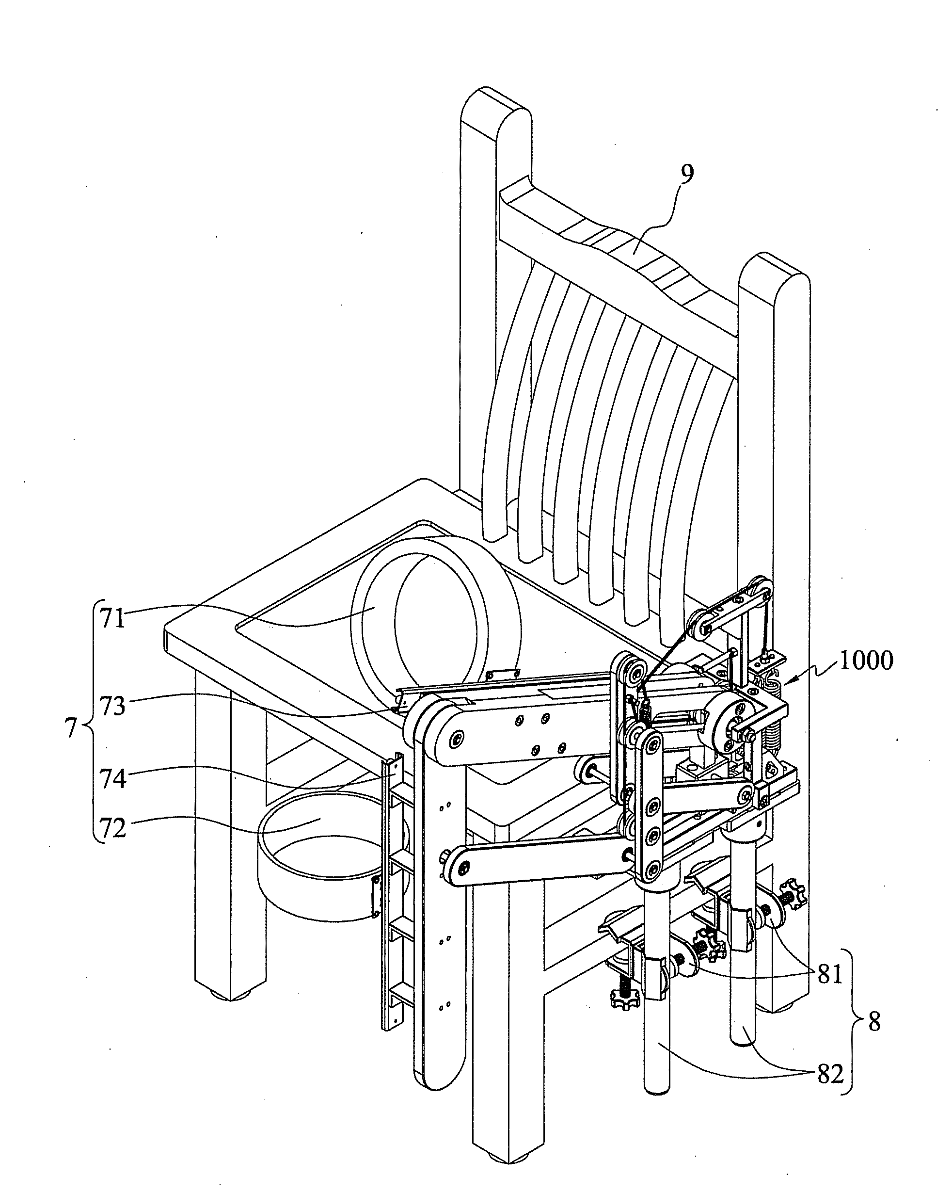 Auxiliary device for muscle strength training