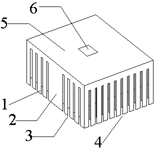 Radiator for concentrating photovoltaic photoelectric-converting receiver