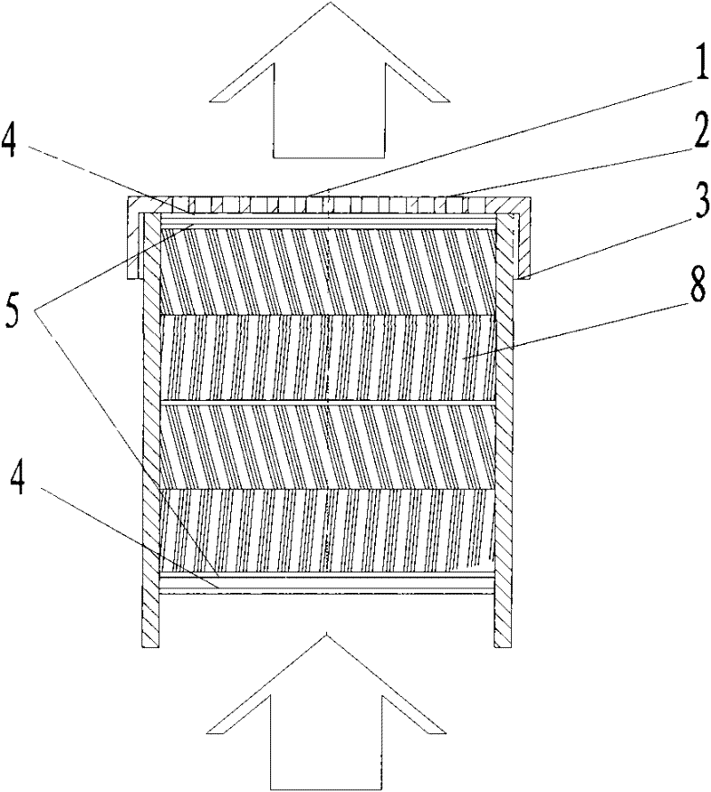 Cooling filter layer of condensed aerosol fire extinguishing equipment