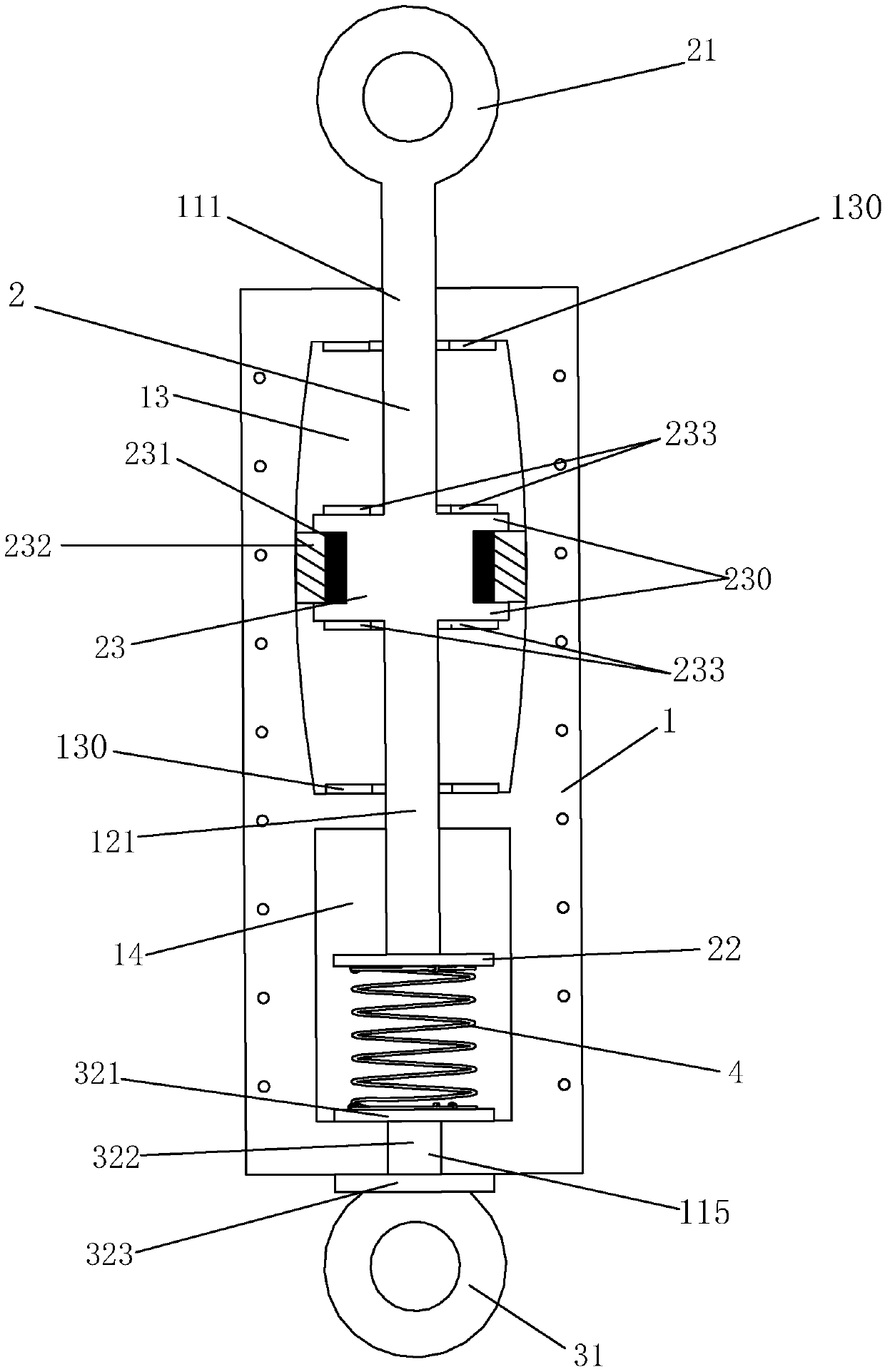Assembled self-resetting variable friction damping device